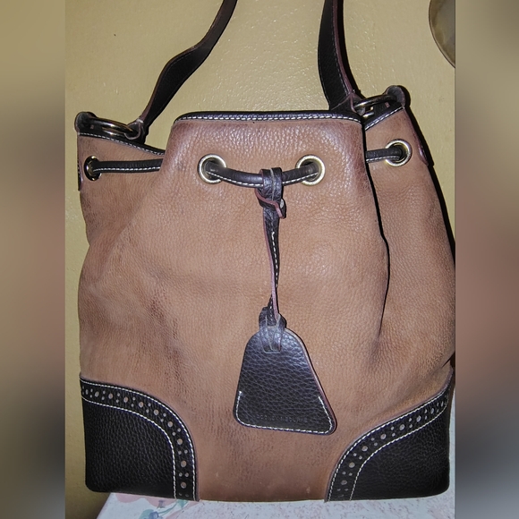 Vintage Dooney & Bourke Nubuk Drawstring Bag - Picture 4 of 10